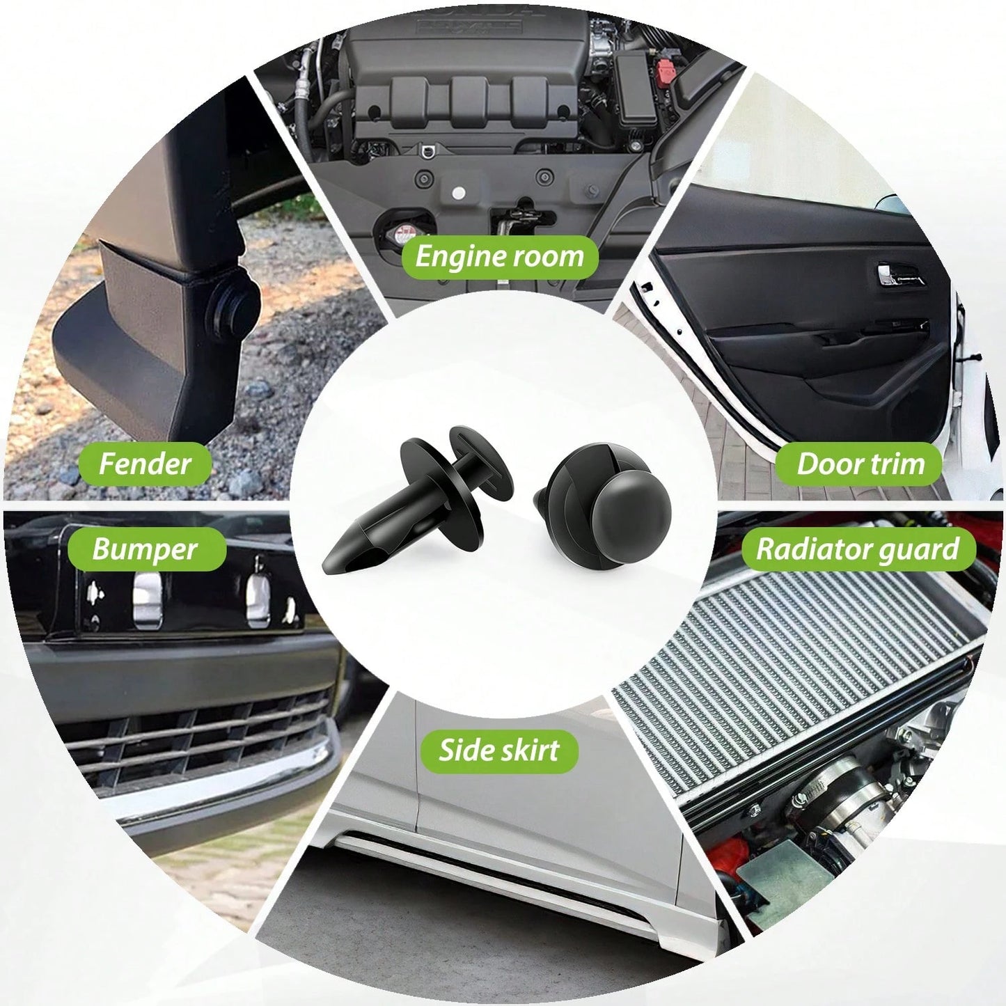 Nilight 725Pcs Car Trim Clips Set With Removal Tools, 26 Sizes Car Plastic Rivets Set, Assorted Retainer Clips Fasteners Kit For Bumper, Door- Universal Auto Body Rivet Clips And Fastener Remover
