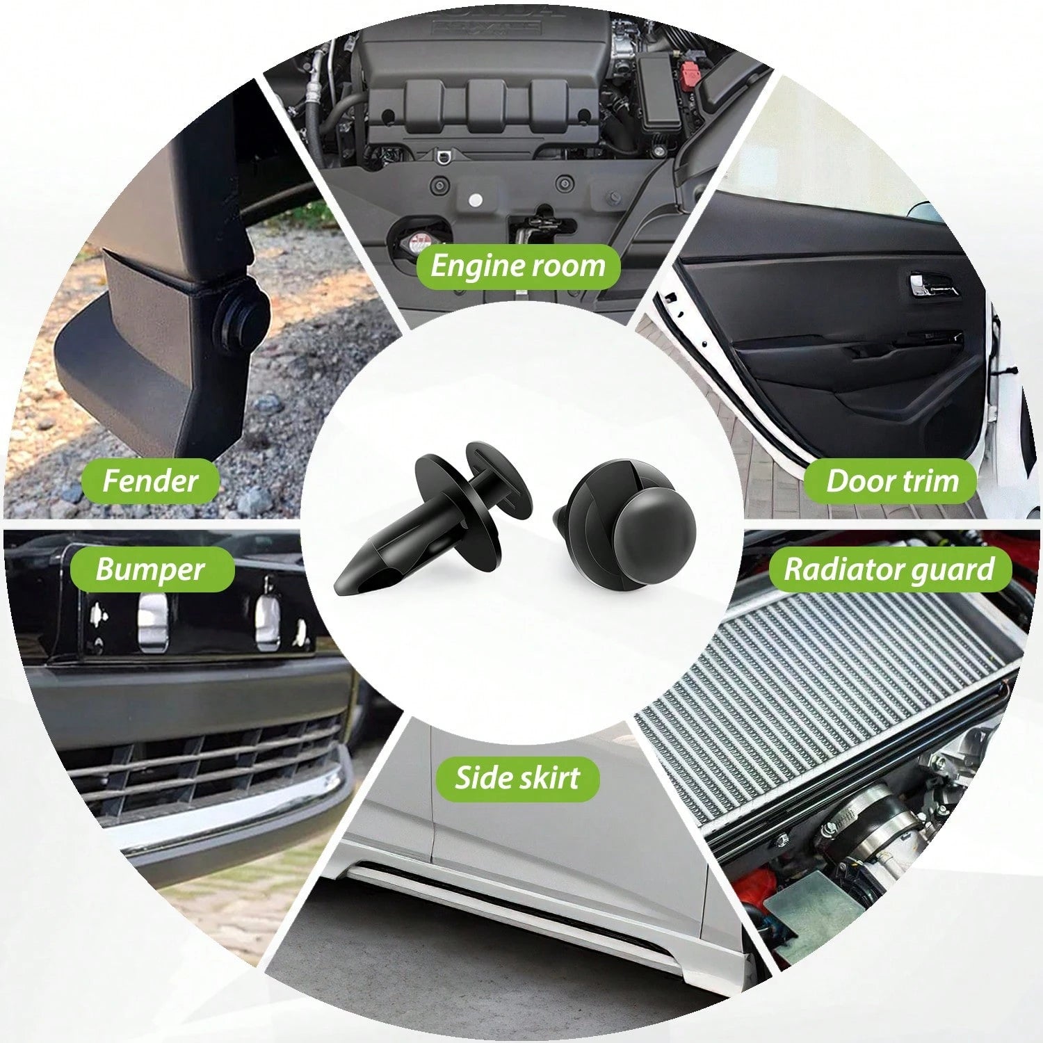 Nilight 725Pcs Car Trim Clips Set With Removal Tools, 26 Sizes Car Plastic Rivets Set, Assorted Retainer Clips Fasteners Kit For Bumper, Door- Universal Auto Body Rivet Clips And Fastener Remover