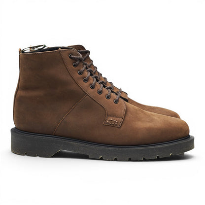 'Niro' Brown Nubuck Leather Boots UK 7.5 F