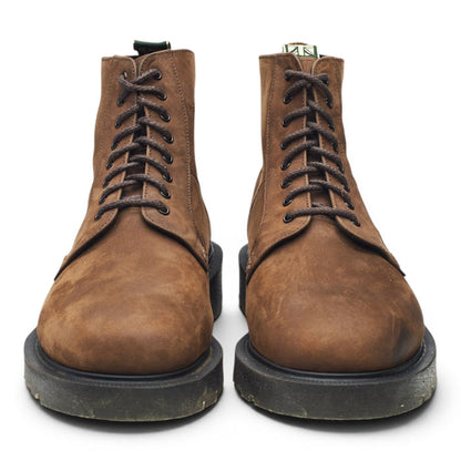 'Niro' Brown Nubuck Leather Boots UK 7.5 F