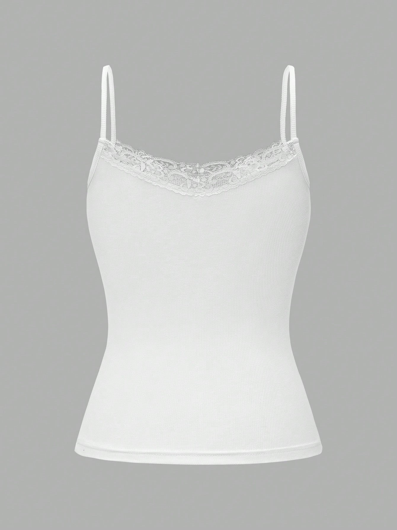 NOIRLYN Women's Tank Top Spring Summer Y2K Sexy Fitted Lace Patchwork Camisole Casual