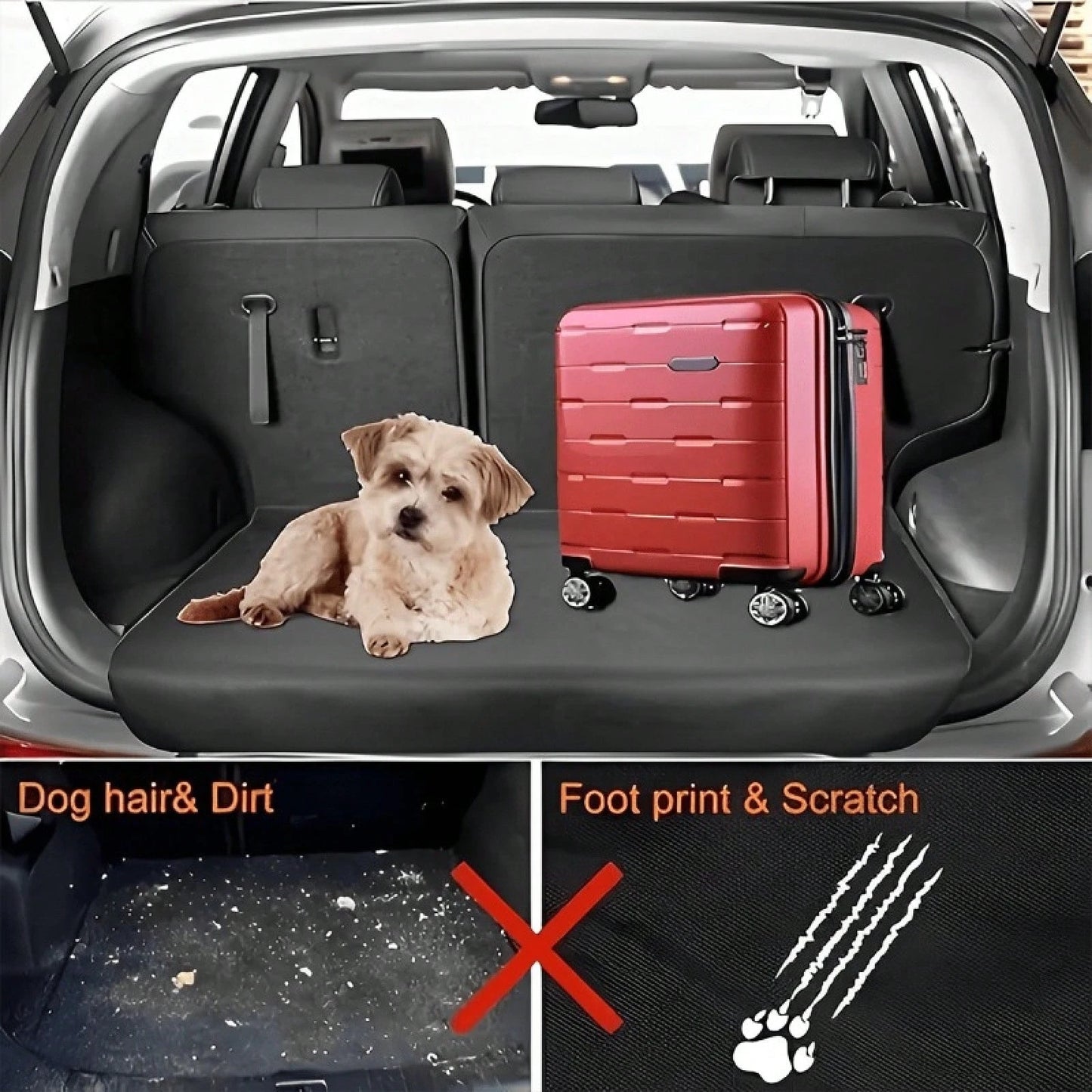 Non-Slip Car Trunk Mat Suitable For Storage And Decoration- Non-Slip Rubber Mat With Colorful Petal Pattern, Durable Trunk Organizer, Suitable For Trunk Liners Of Most Car Models