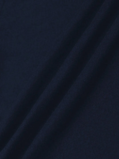 Nooralise Women's Solid Color Round Neck Short Sleeve Casual Versatile T-Shirt Everyday Navy Blue Dark Grey White Summer