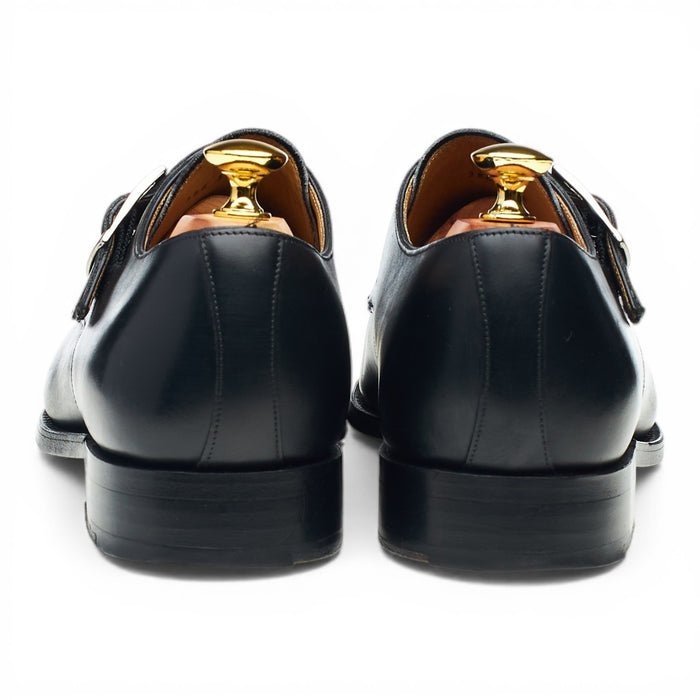 'Northcote' Black Leather Monk Strap UK 7 G