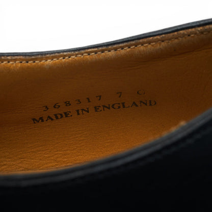 'Northcote' Black Leather Monk Strap UK 7 G