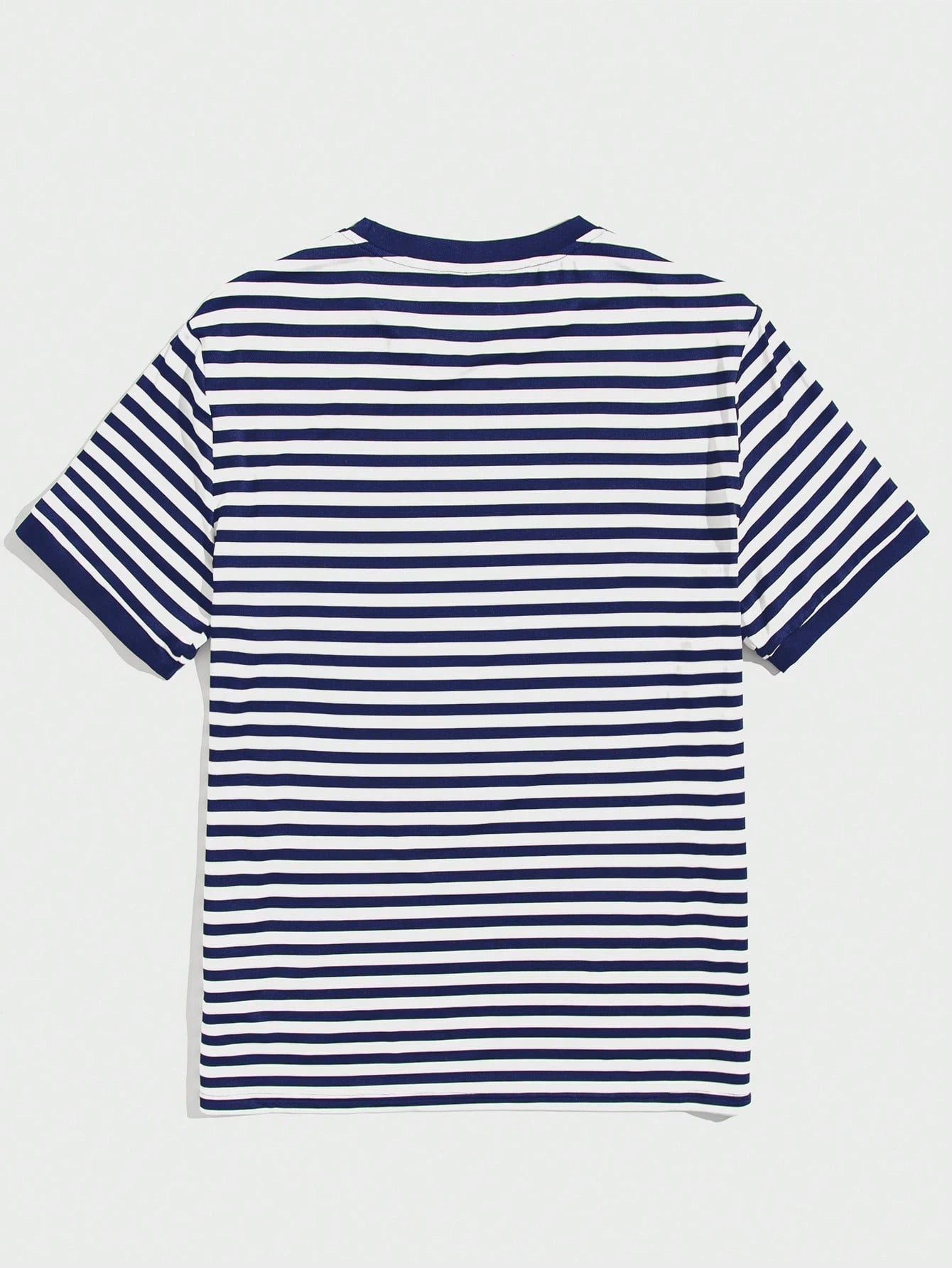 NORVETH Men's Striped Slim Fit Round Neck T-Shirt, Summer