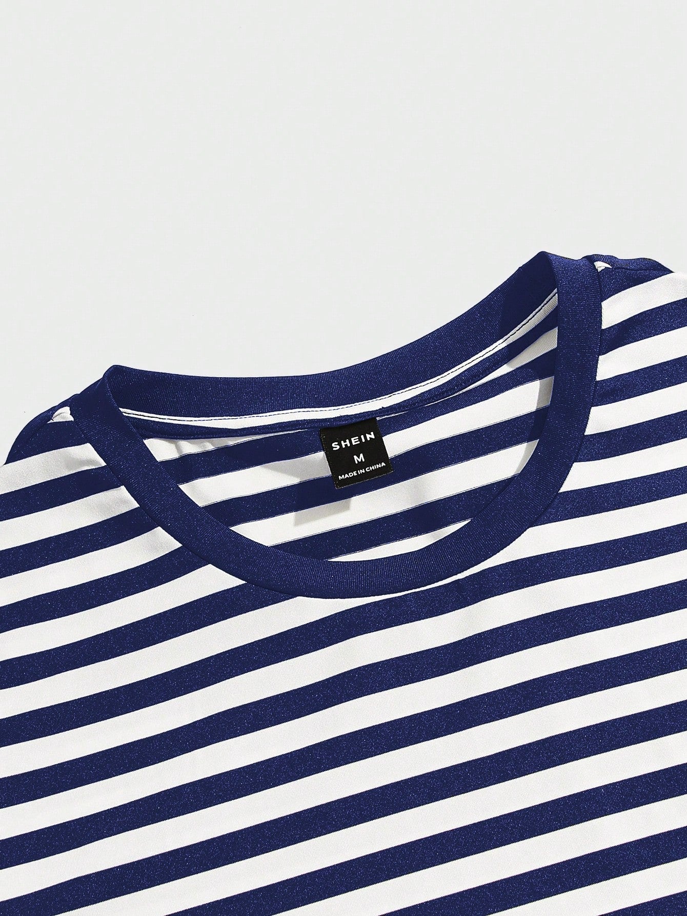 NORVETH Men's Striped Slim Fit Round Neck T-Shirt, Summer