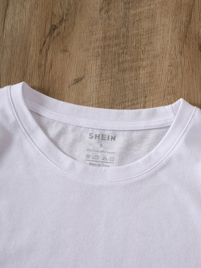NostaNoir Solid Round Neck Tee