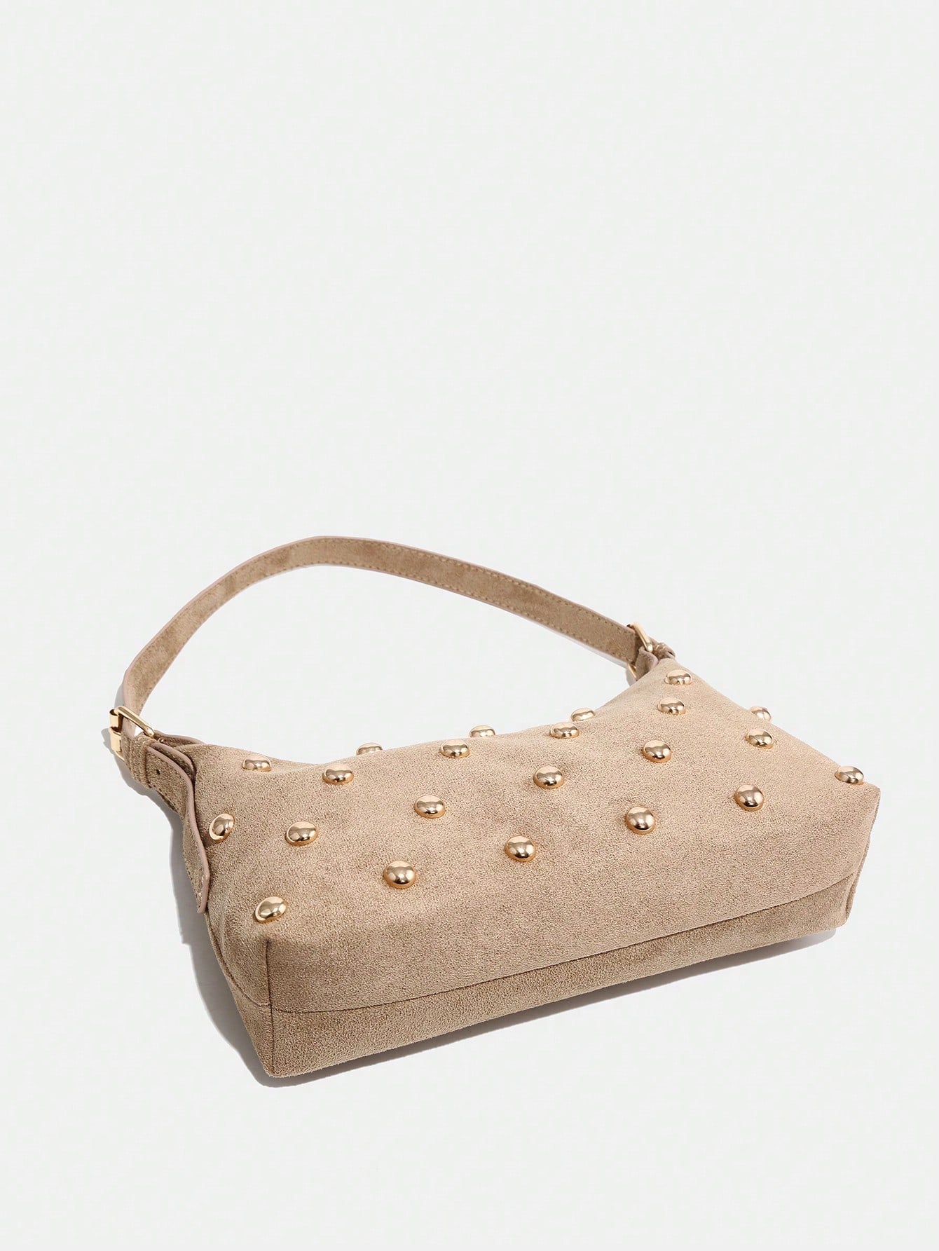 Novachic, 26 New Season, 1PC Rivet Decoration, Zipper Closure, Adjustable Shoulder Strap, Women's Underarm Bag, Shoulder Bag. Suitable For Various Occasions, Aesthetic