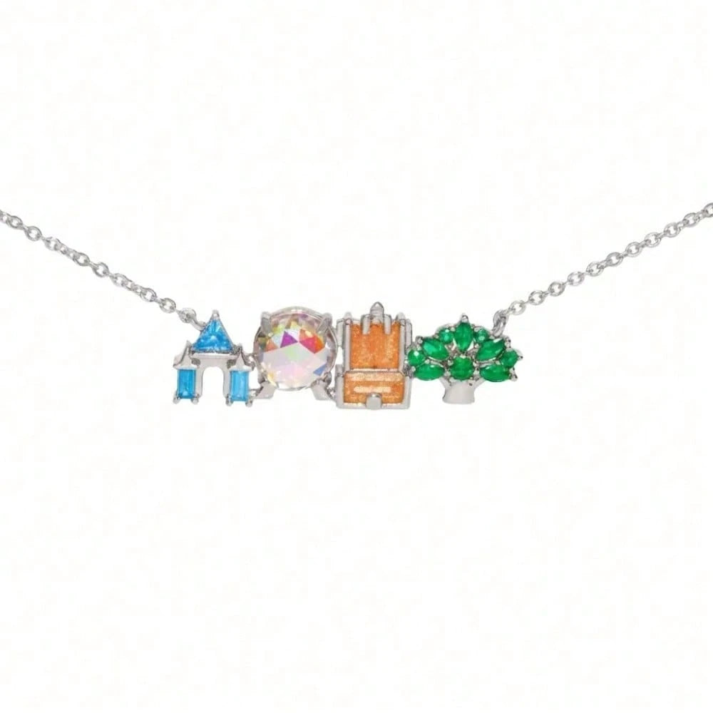 Now Cute Colorful Amusement Park Necklace Girl Castle Vegetable Pendant Necklace Fashion Jewelry To Send Girls Gifts.