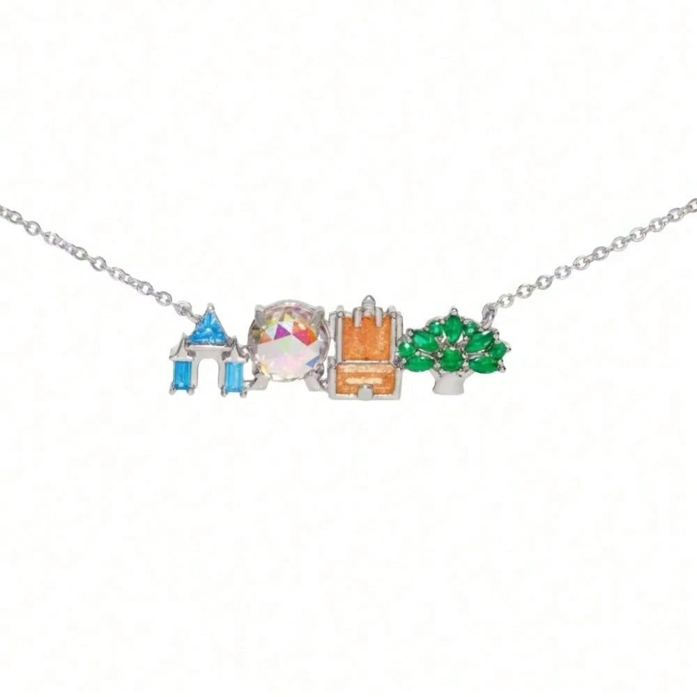 Now Cute Colorful Amusement Park Necklace Girl Castle Vegetable Pendant Necklace Fashion Jewelry To Send Girls Gifts.