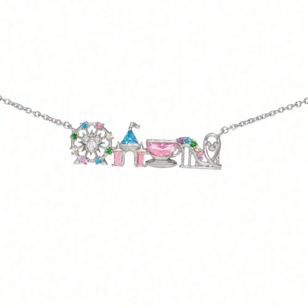 Now Cute Colorful Amusement Park Necklace Girl Castle Vegetable Pendant Necklace Fashion Jewelry To Send Girls Gifts.