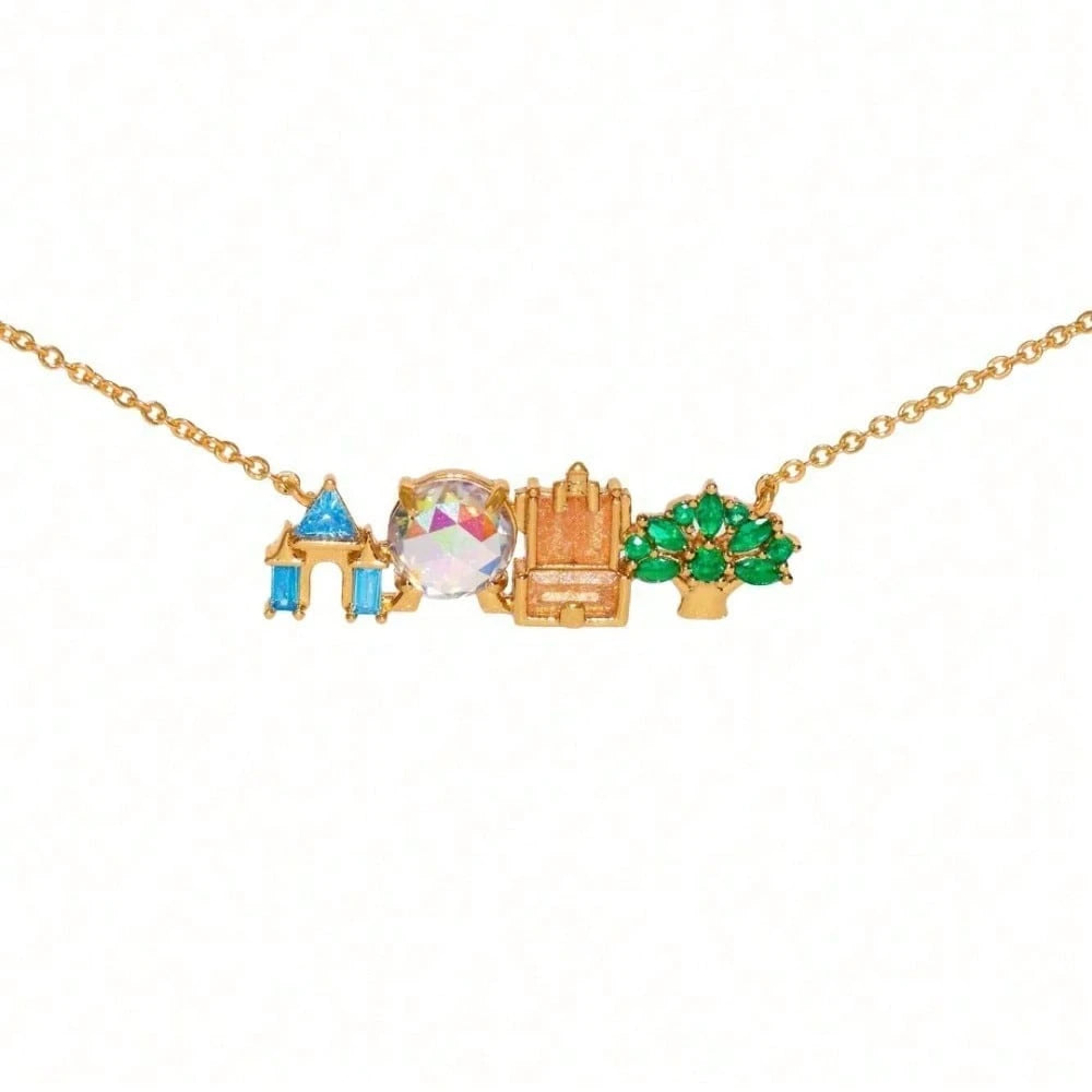 Now Cute Colorful Amusement Park Necklace Girl Castle Vegetable Pendant Necklace Fashion Jewelry To Send Girls Gifts.