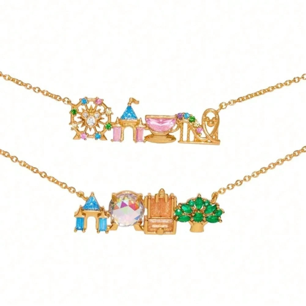 Now Cute Colorful Amusement Park Necklace Girl Castle Vegetable Pendant Necklace Fashion Jewelry To Send Girls Gifts.