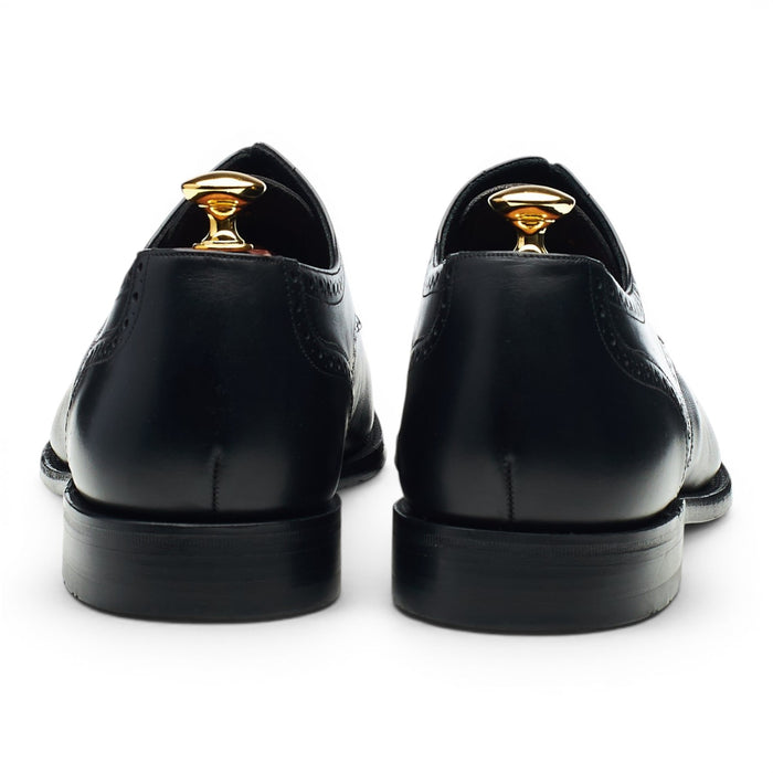 'Nuffield' Black Leather Derby Brogues UK 9.5 G