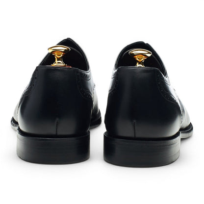 'Nuffield' Black Leather Derby Brogues UK 9.5 G