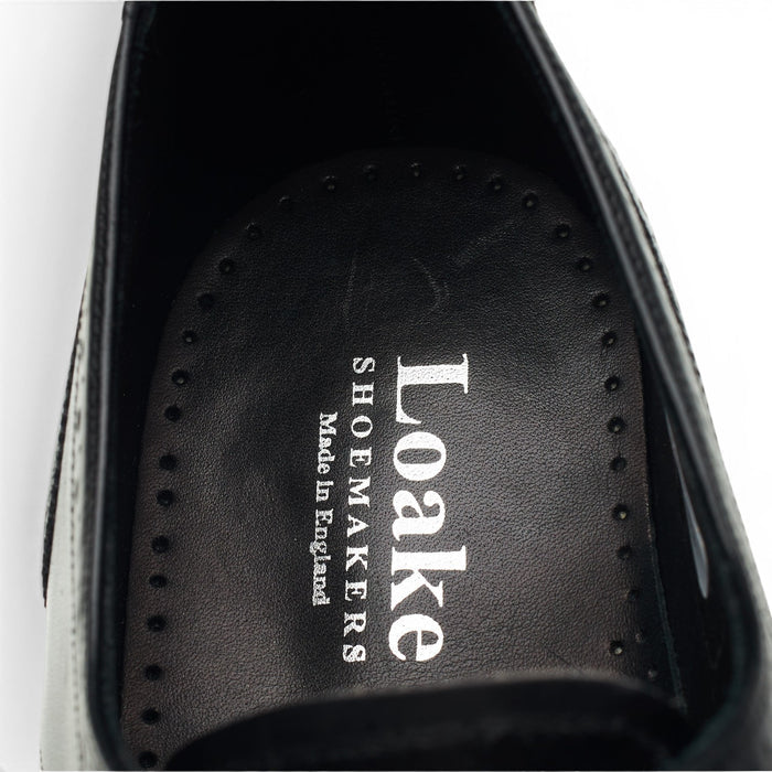 'Nuffield' Black Leather Derby Brogues UK 9.5 G