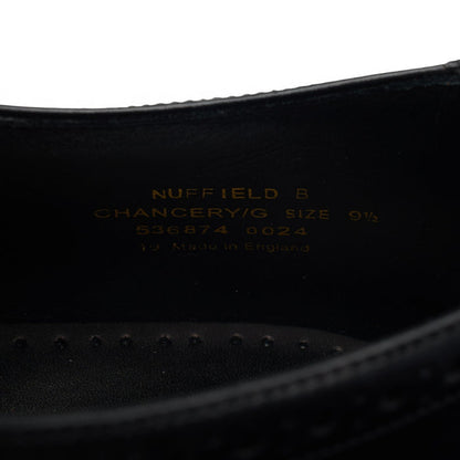 'Nuffield' Black Leather Derby Brogues UK 9.5 G