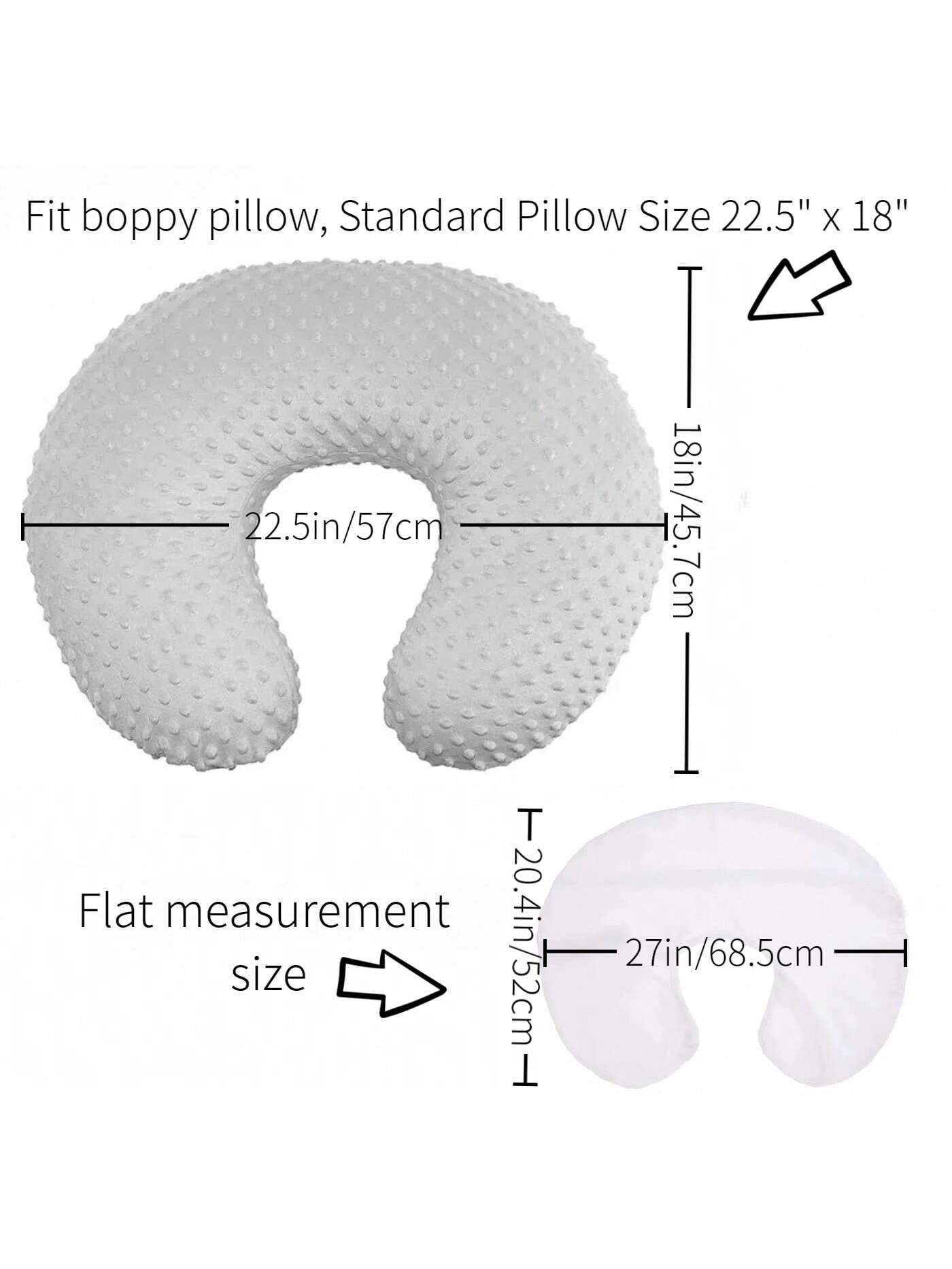 Nursing Pillow Cover, Minky Nursing Pillow Cover Set, Super Soft Suitable For Boppy Pillow, Suitable For Baby Boy And Baby Girl Pillow Covers