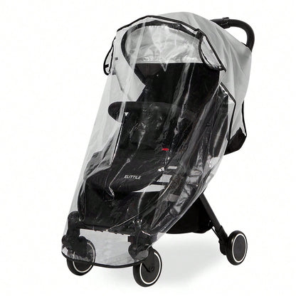 Oaoleer 1PC Clear Stroller Rain Cover, Universal Travel Weather Shield Breathable Baby Stroller Rain Cover For Windproof, Waterproof, Protect From Sun Dust Snow