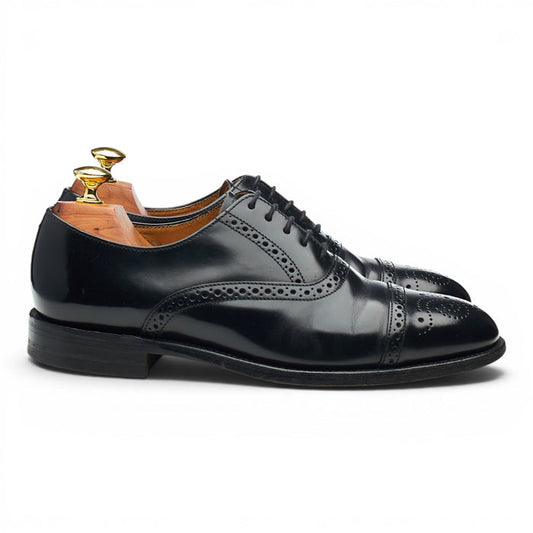 'Oban' Black Leather Oxford Brogues UK 7 F
