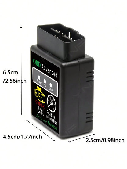 OBD2 Diagnostic Scanner Bluetooth Car Diagnostic Tool Compatible With All OBDII Protocol Vehicles Since 1996, Featuring I/M Readiness Check, Battery Test, Performance Test, Fault Code Reading And Clea