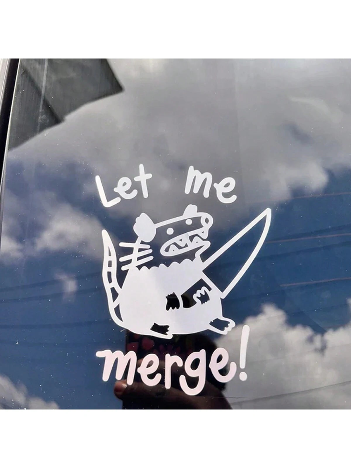 Opossum Car Stickers, Let Me Lane Change Stickers, Opossum Lover Stickers, Peeping Opossum Car Vinyl Stickers