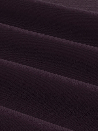 Opulessa Women's Dark Purple Summer Elegant Sexy Party Dinner Knit Backless Dress Metal Bucket Gathered Umbrella Hem Maxi Mermaid Dress Wedding Guest Outfits