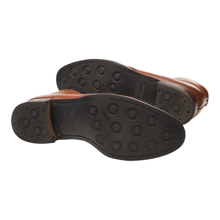 'Orkney' Tan Brown Grain Leather Chukka Boots UK 9.5 F