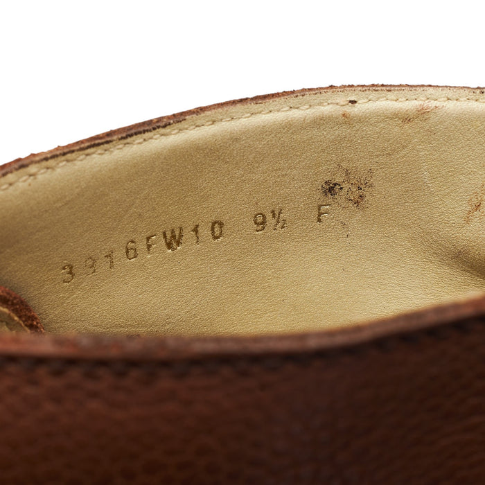 'Orkney' Tan Brown Grain Leather Chukka Boots UK 9.5 F