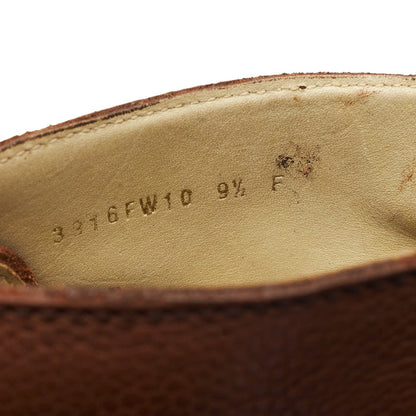 'Orkney' Tan Brown Grain Leather Chukka Boots UK 9.5 F