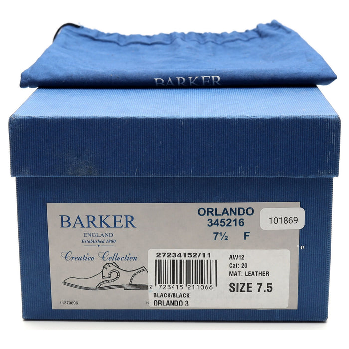 'Orlando' Black Leather Derby UK 7.5 F