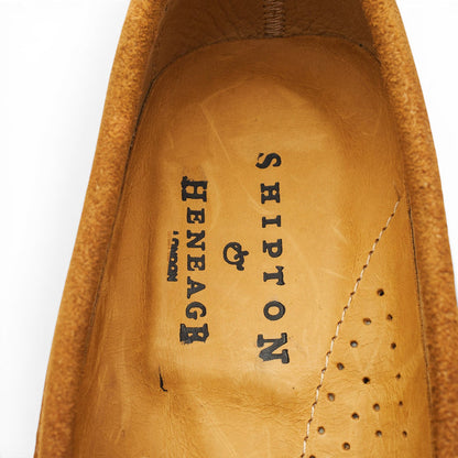 'Orsini' Tan Brown Suede Horsebit Loafers UK 6 EU 40