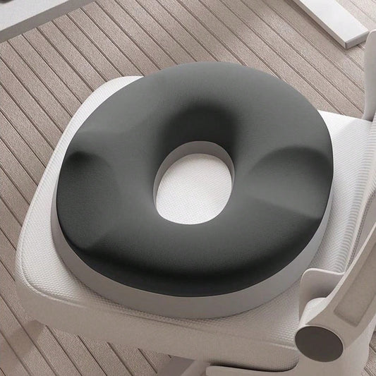 Orthopedic Prolapsed Hemorrhoid & Tailbone Pain Relief Cushion – Double U-Shaped Donut Pillow With Cutout & Tilt Design – Memory Foam Seat Cushion For Pregnancy, Post-Surgery Recovery & Office Chair