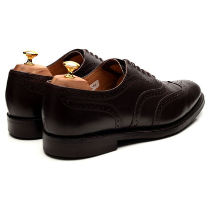 'Oslo' Dark Brown Leather Brogues UK 12 F