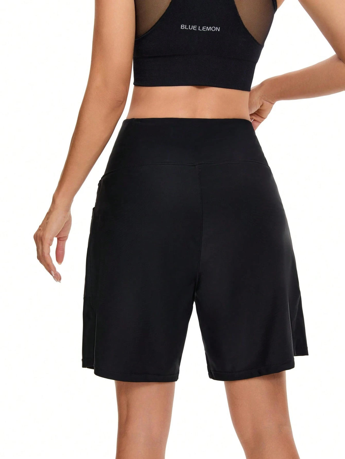 OUTBALL Women's 7" High Waisted Long Swim Board Shorts Quick Dry Beach Swimming Shorts With Liner And Pockets