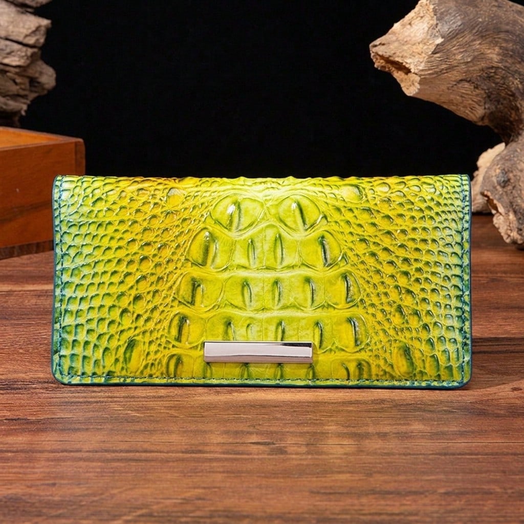 Outdoor Foldable Clutch Card Holder, Back Zipper & Snap Multi Slots With Decor Trim, Portable Storage For ID Cash Lightweight Compact Essentials Gear