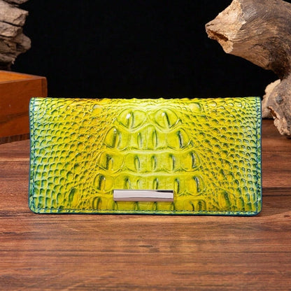 Outdoor Foldable Clutch Card Holder, Back Zipper & Snap Multi Slots With Decor Trim, Portable Storage For ID Cash Lightweight Compact Essentials Gear