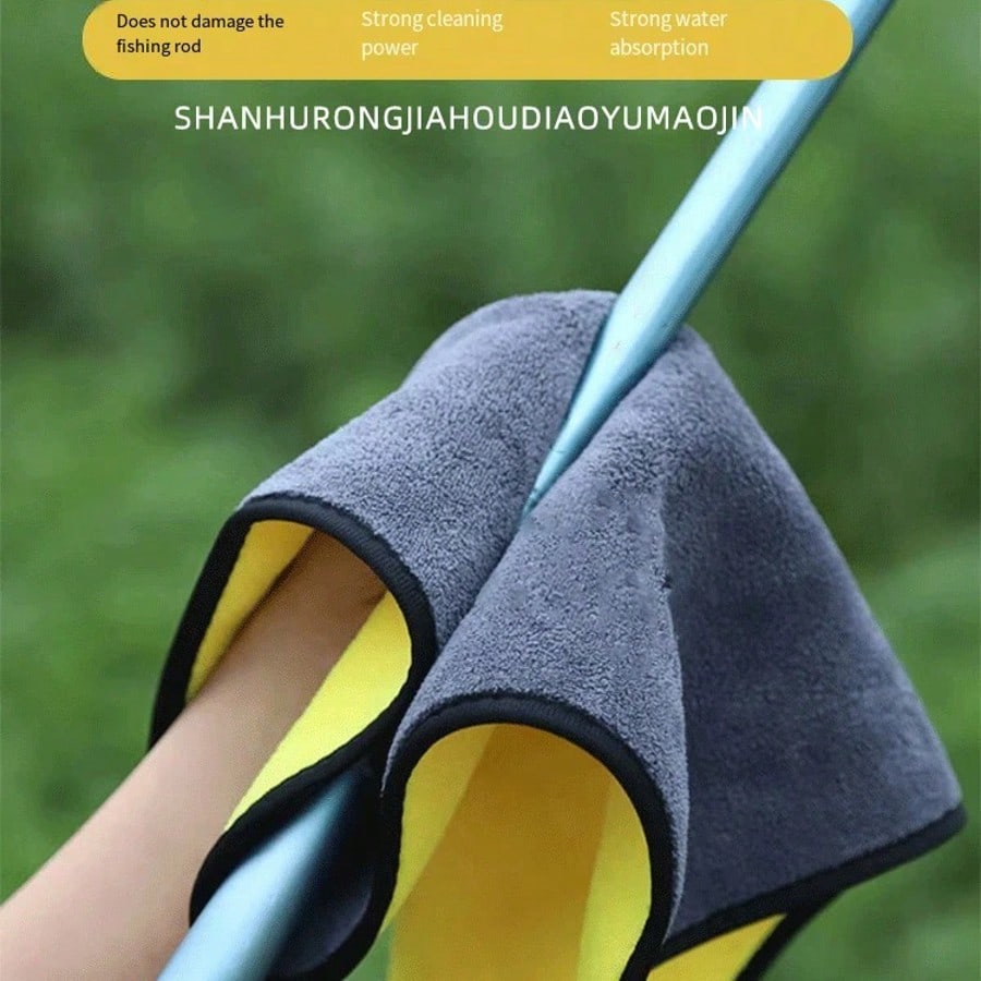 Outdoor Sports Thickening Fishing Towel Non-Stick Absorbent Fishing Clothing Wipe Hands Soft Towel Fishing Accessories Equipment