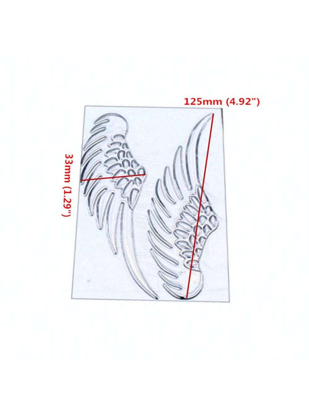 Pair 3D Wings Car Stickers Personalized Badge Emblem Motorcycle Decal Offroad Dual Sport Bike Atv Scooter Chopper Custom