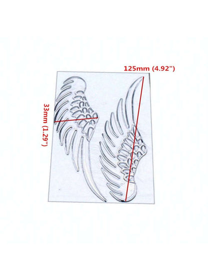 Pair 3D Wings Car Stickers Personalized Badge Emblem Motorcycle Decal Offroad Dual Sport Bike Atv Scooter Chopper Custom