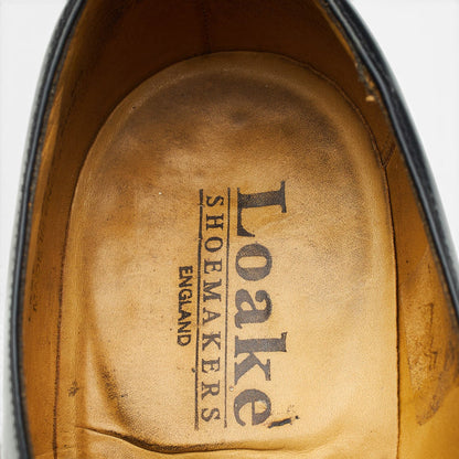 'Paisley' Black Leather Monk Strap UK 7 F
