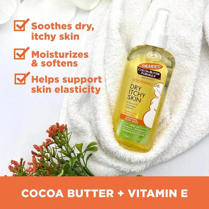 Palmer'S Cocoa Butter Formula Soothing Oil With Vitamin E, Dry, Itchy Skin Relief, Anti-Itch Body Oil, 51 Ounces