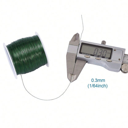 Pandahall 236 Feet Tarnish Resistant Copper Wire 28 Gauge Green Metal Wires Jewelry Beading Wire Jewelry Making (Green)