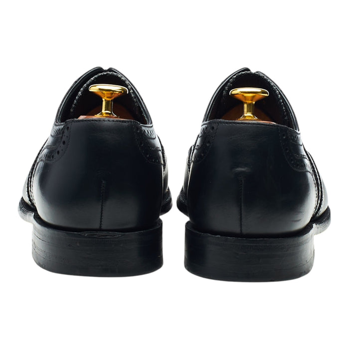 'Pembroke' Black Leather Oxford Brogues UK 8.5 G