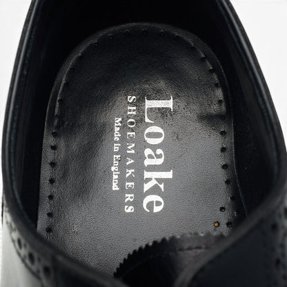 'Pembroke' Black Leather Oxford Brogues UK 8.5 G