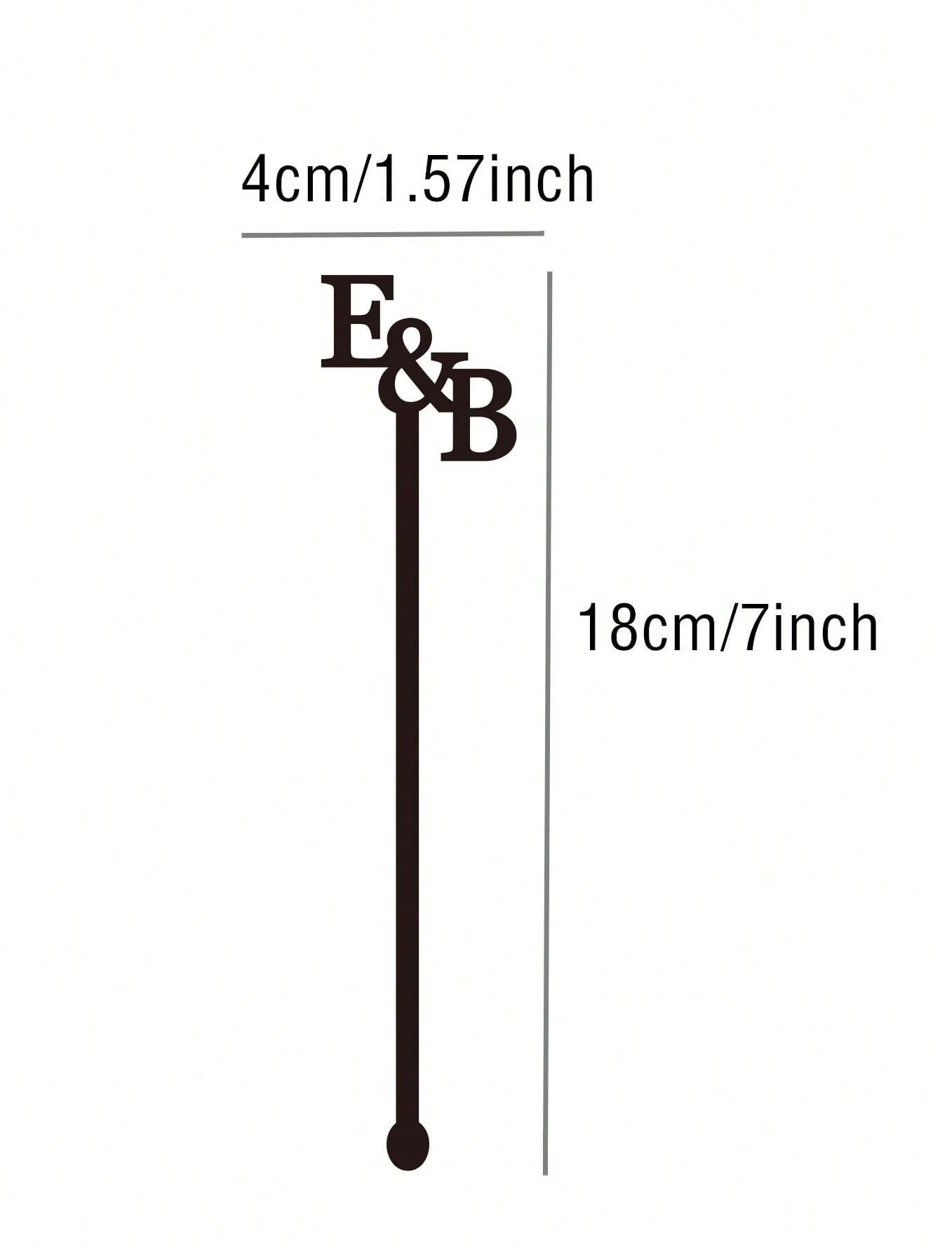 Personalized Acrylic Cocktail Stir Sticks, Wedding Cocktail Sticks, Custom Laser Cut, Can Be Used As Beverage Labels, Glassware Decorations, Glassware Charms, Stir Stick Decorations, Easy To Clean, Mo