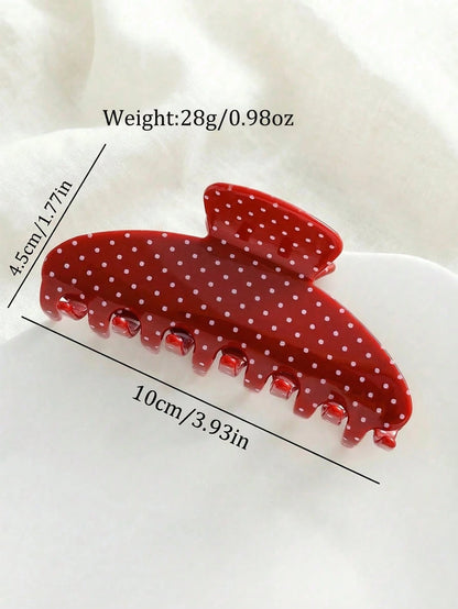 Personalized Polka Dot Name Custom Hair Clip, Bridesmaid Gift Hair Claw, Personalized Hair Accessory, Y2K Hair Accessories