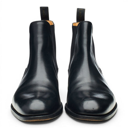 'Petworth' Black Leather Chelsea Boots UK 12 F