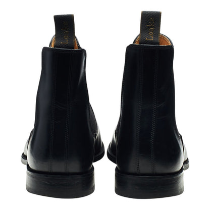 'Petworth' Black Leather Chelsea Boots UK 12 F